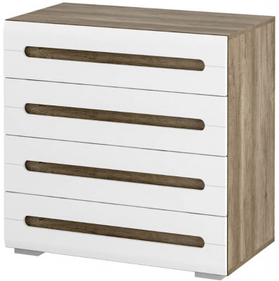 Спальня &quot;Наоми&quot; КМ-09 дуб каньон/белый глянец МF07