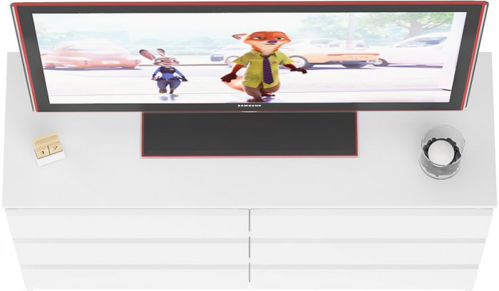 Мори Комод МК1200.6, цвет белый, ШхГхВ 120,4х41х73 см.