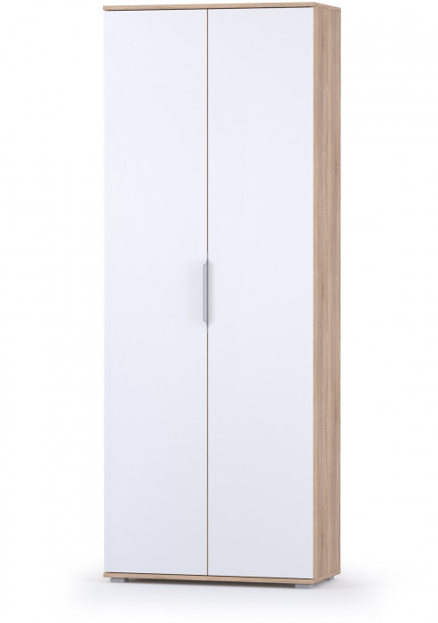 Куба Прихожая 13, цвет дуб сонома/белый премиум, ШхГхВ 166,2х38,3х210,6 см., универсальная сборка