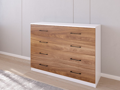 Комод 05/16 120х40х90 Белый/Кастелло Бренди