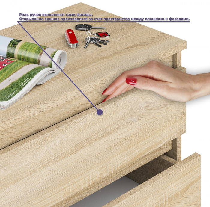 Мори компьютерный стол МС-16 левый + Комод МК1600.1 + Полка 1200, дуб сонома