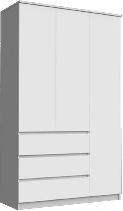 Челси Шкаф 1200 (Белый глянец, Дуб Сонома)