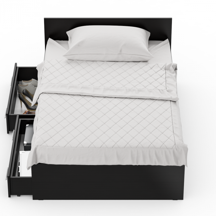 Стандарт Кровать с ящиками 1200, венге