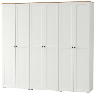 Остин 13.224 Шкаф 3 шт., цвет белый шагрень/дуб крафт золотой, ШхГхВ 240х54,3х229,6 см.