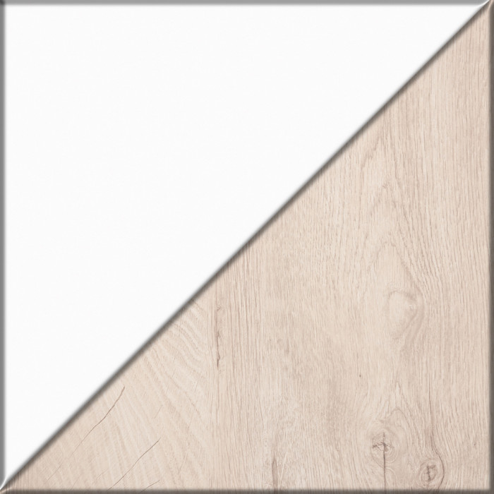 Муссон Спальня № 16, цвет белый/дуб эндгрейн элегантный, ортопед, сп. м. 1600х2000 мм., б/м