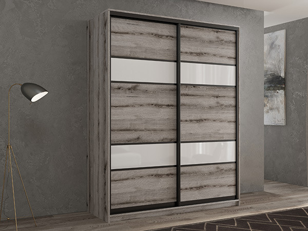 Шкаф-купе Кааппи 8 Эвок Окаменелый 140х60х230 см