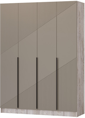 Шкаф Авис 1,6, Дуб эндгрейн/Крема