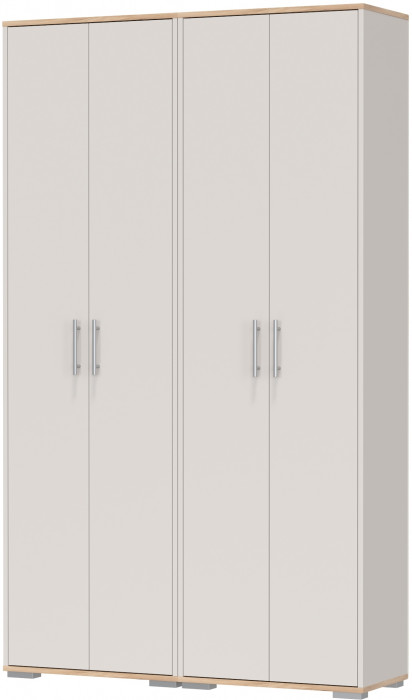 Два шкафа для одежды Домино 2-3430дкз/к.с, цвет дуб крафт золотой/кашемир серый, ШхГхВ 120х36х202 см.