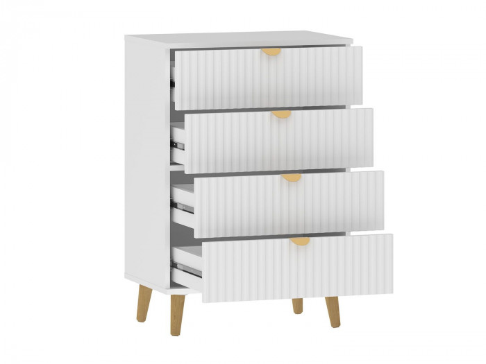 НМ 040.18 комод Дакота Белый / Меренга