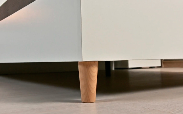 Муссон Спальня № 18, цвет белый/дуб эндгрейн элегантный, ортопед, сп. м. 1600х2000 мм., б/м