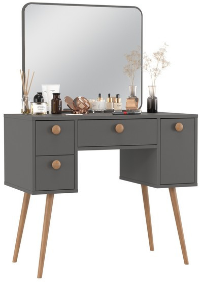 Трюмо 4-25919граф, цвет графит, ШхГхВ 86,6х46,6х131 см.