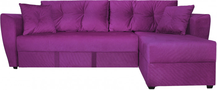 Диван УГЛОВОЙ Амстердам велюр фиолетовый 160 НПБ