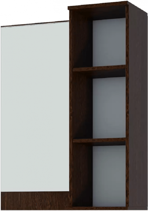 Ника Полка с зеркалом (пз800) (Ясень шимо темный / светлый)