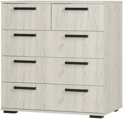 Комод "Стандарт №5" НЕВ (800х828х460) дуб крафт белый