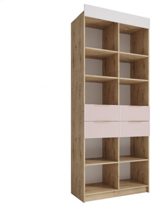 Модульная детская Лавис, композиция 6, Белый/Белый софт / Грей софт