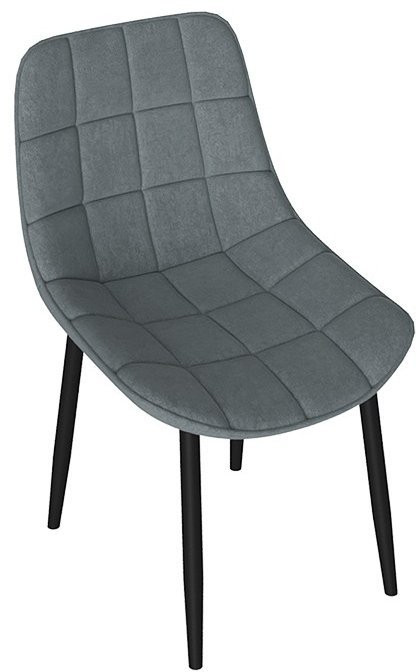 BOSTON Стул (Белый муар/Велюр V006 бирюзовый)