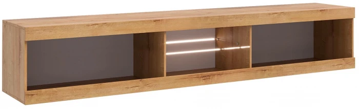 Прага Модульная Гостиная, вариант №3, Дуб Вотан/Белый глянец