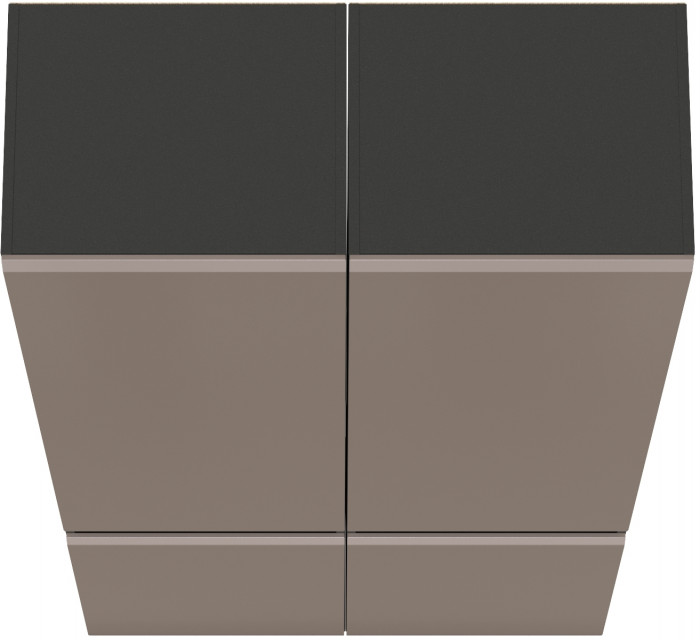Сидней 13.200 Шкаф 2 штуки, корпус: антрацит/фасады: МДФ веллюто капучино