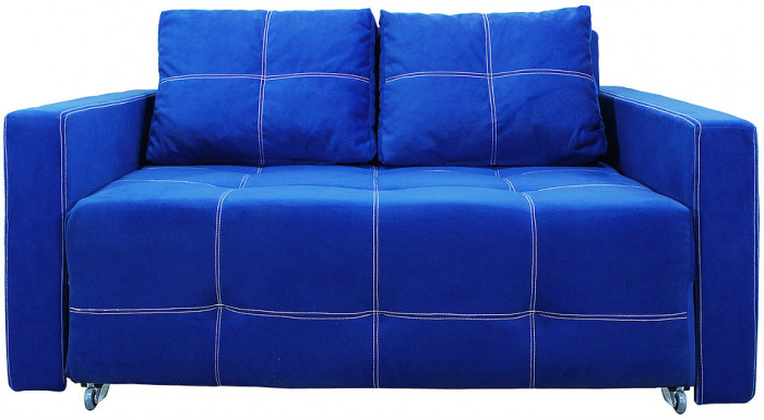 Диван аккордеон Марс велюр синий 160