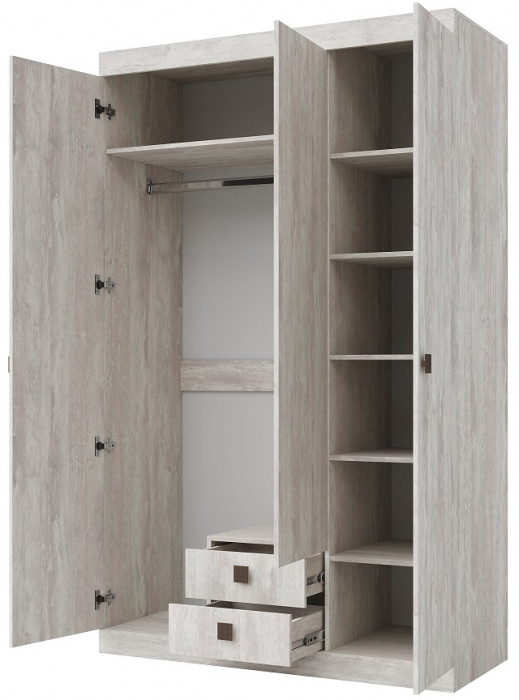 Набор мебели для спальни "Лондон" - Оникс/Бетон пайн светлый