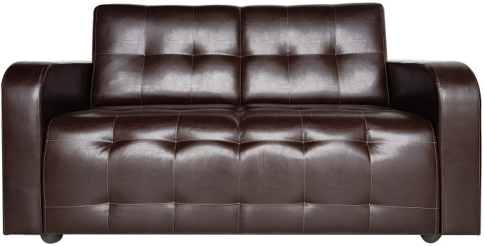 Диван Оксфорд кожаный, темно-коричневый