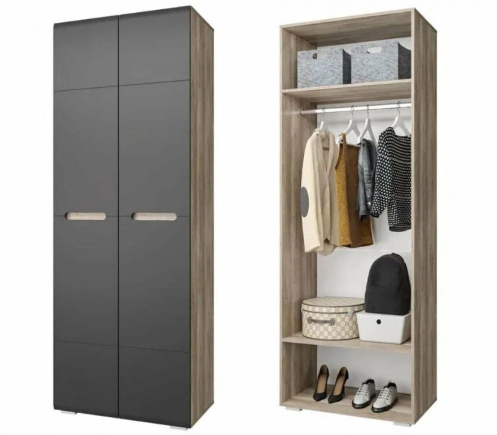 Спальня "Наоми" ШК-20 дуб каньон/графит