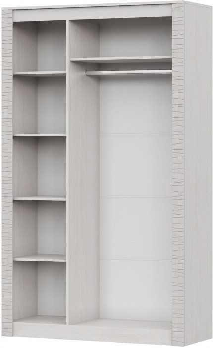 Гамма 20 Шкаф комбинированный 3х ств. Серия №4 Ясень Анкор светлый / Сандал светлый