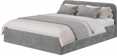 Кровать с проложками ДСП Лофт КР-18 (1,6м), Хром