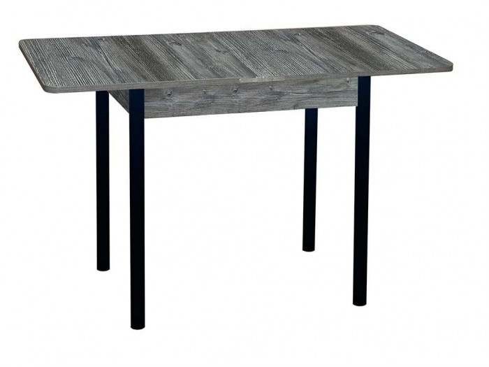 Эко 80х60 стол обеденный раскладной / пасадена/черный