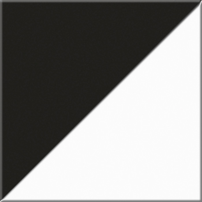 Сидней Комплектация № 050, корпус белый/чёрный/фасады МДФ белый глянец