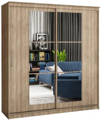 Шкаф-купе Элегант 3 1500 (Ясень шимо темный)