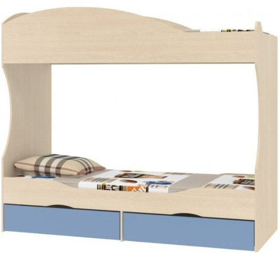 Дельта-20 Кровать двухъярусная 80х190 без лестницы