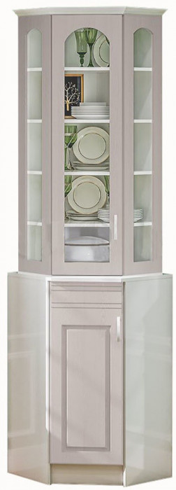 Буфет Констанция угловой (Белый матовый)