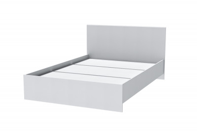 Кровать арт.017 (Настил) 1,6м - Белый (Скос)