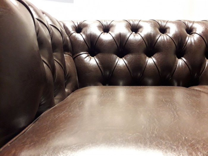 Диван Честер 3- х местный, коричневый