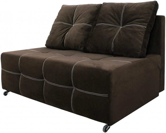Диван аккордеон Марс Мини велюр коричневый 160