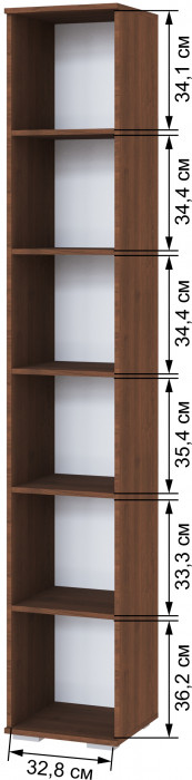 Модульная гостиная Ливорно, набор 2, Орех донской