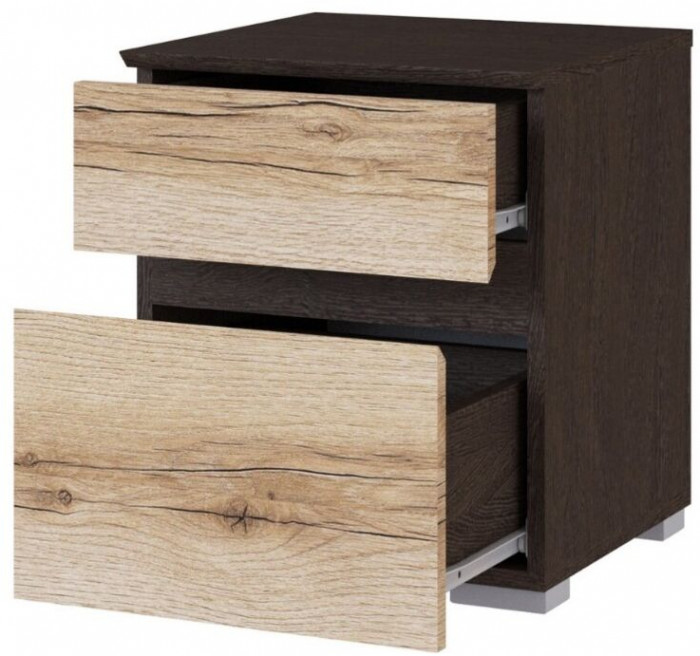 Плейона Тумба прикроватная венге/дуб делано