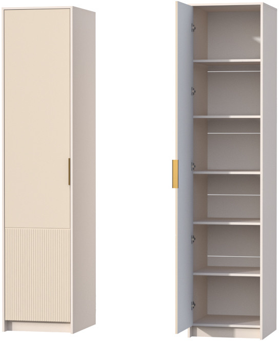 Пенал (правое исполнение) Кэт-3, Кашемир/Тирамису матовый