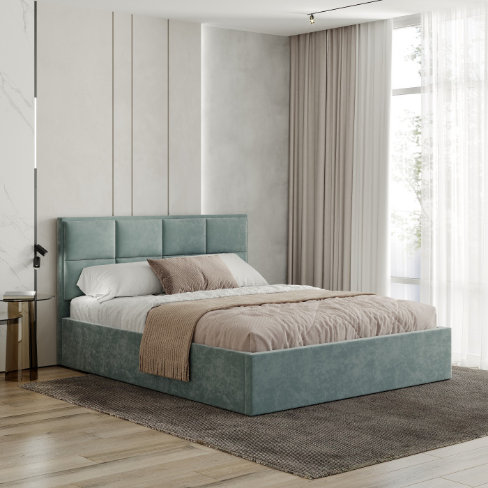 Кровать 160х200 с настилом ЛДСП Линда КР-16, Шарли Бриз