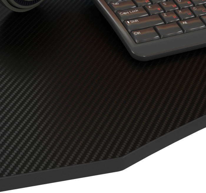 Игровой стол Мебель--24 GT-2310, цвет чёрный, ШхГхВ 120х60х73 см., столешница МДФ 15 мм.(регулировка высоты: 72,5 - 73,5 см.), макс. нагрузка 100 кг.