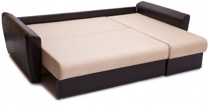 Диван УГЛОВОЙ Амстердам рогожка бежевая 160 , независимый пружинный блок