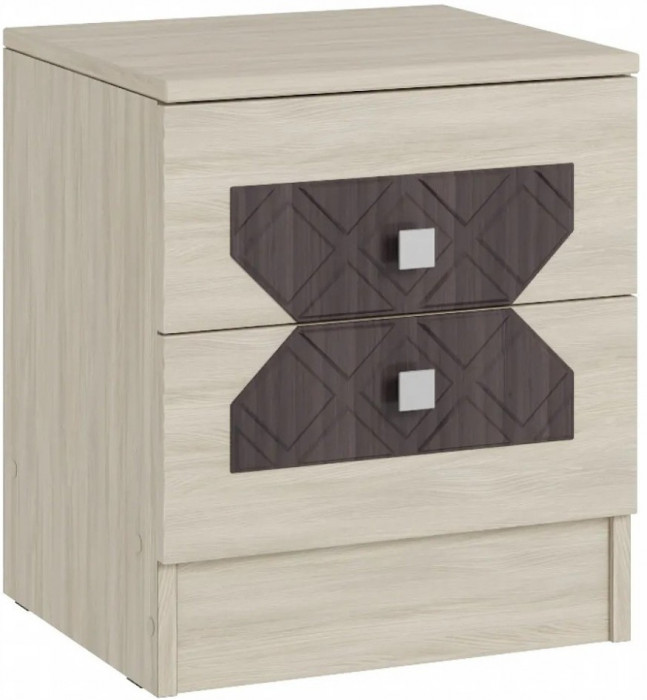 Модульная спальня Николь, композиция 1 (Ясень Шимо / Лиственница темная)