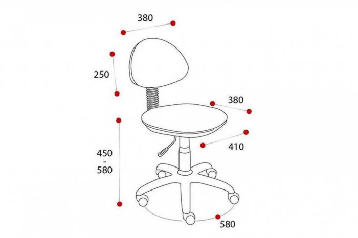 Кресло Стар детский белый/джинс