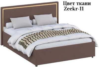 Кровать 160 с настилом из ламелей КР-431-М, Микровелюр Zeekr-11