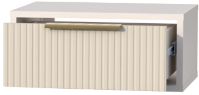 Тумба навесная №1 Кэт-3, Кашемир/Тирамису матовый