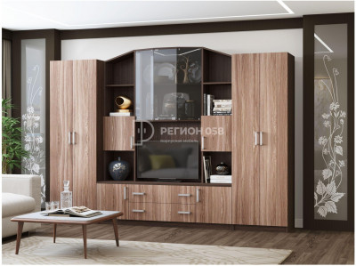 Гостиная Макарена-4 ЛДСП (Венге / Ясень шимо темный)