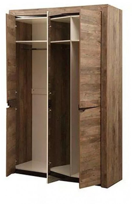 33.02 Лючия 3-х дв. шкаф для одежды кейптаун/венге