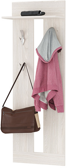 КР100 Ника прихожая 15.08 Вешалка, цвет ясень анкор светлый, ШхГхВ 53,8х26х154 см.