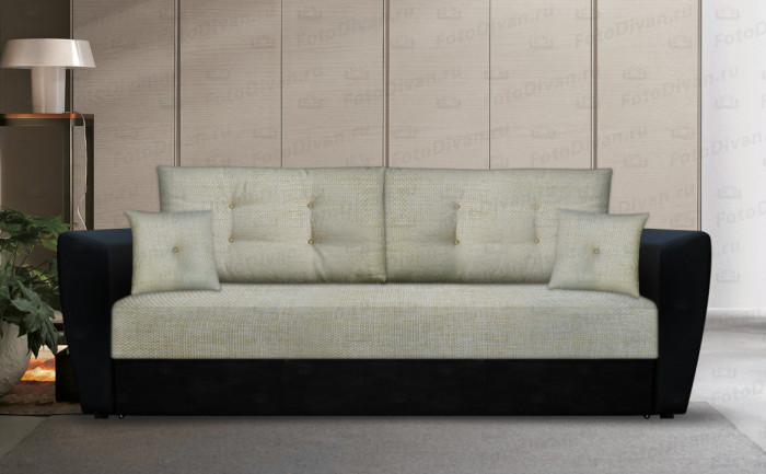 Диван еврокнижка Амстердам 160 рогожка бежевая НПБ